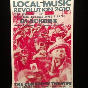 Local Music Revolution 2010 Silkscreen Concert Poster Blackbox Steve Walters